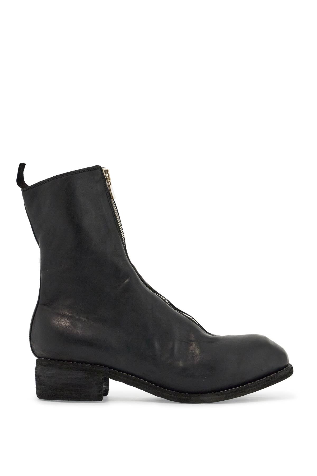 Guidi black horse and calf leather boots with side zip Boots Guidi