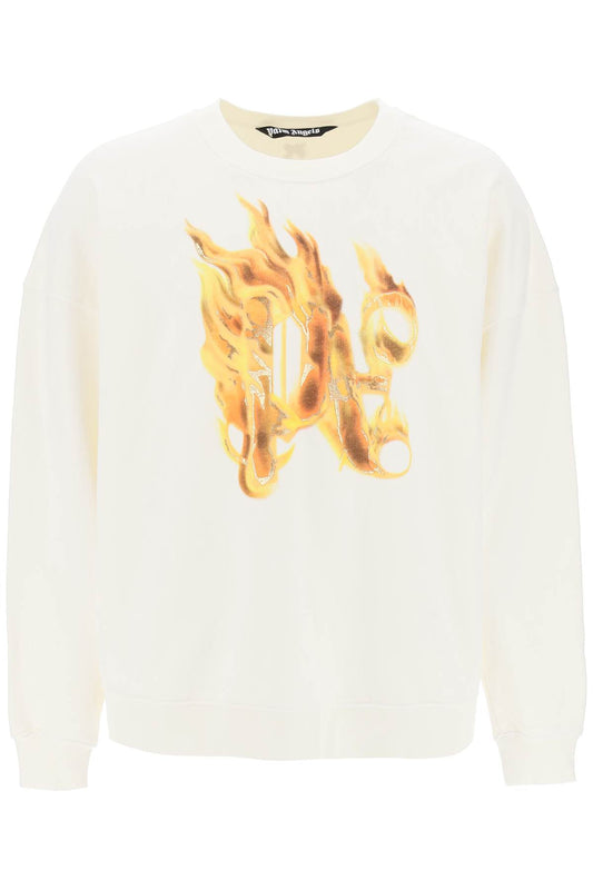 Palm Angels "burning monogram crewneck