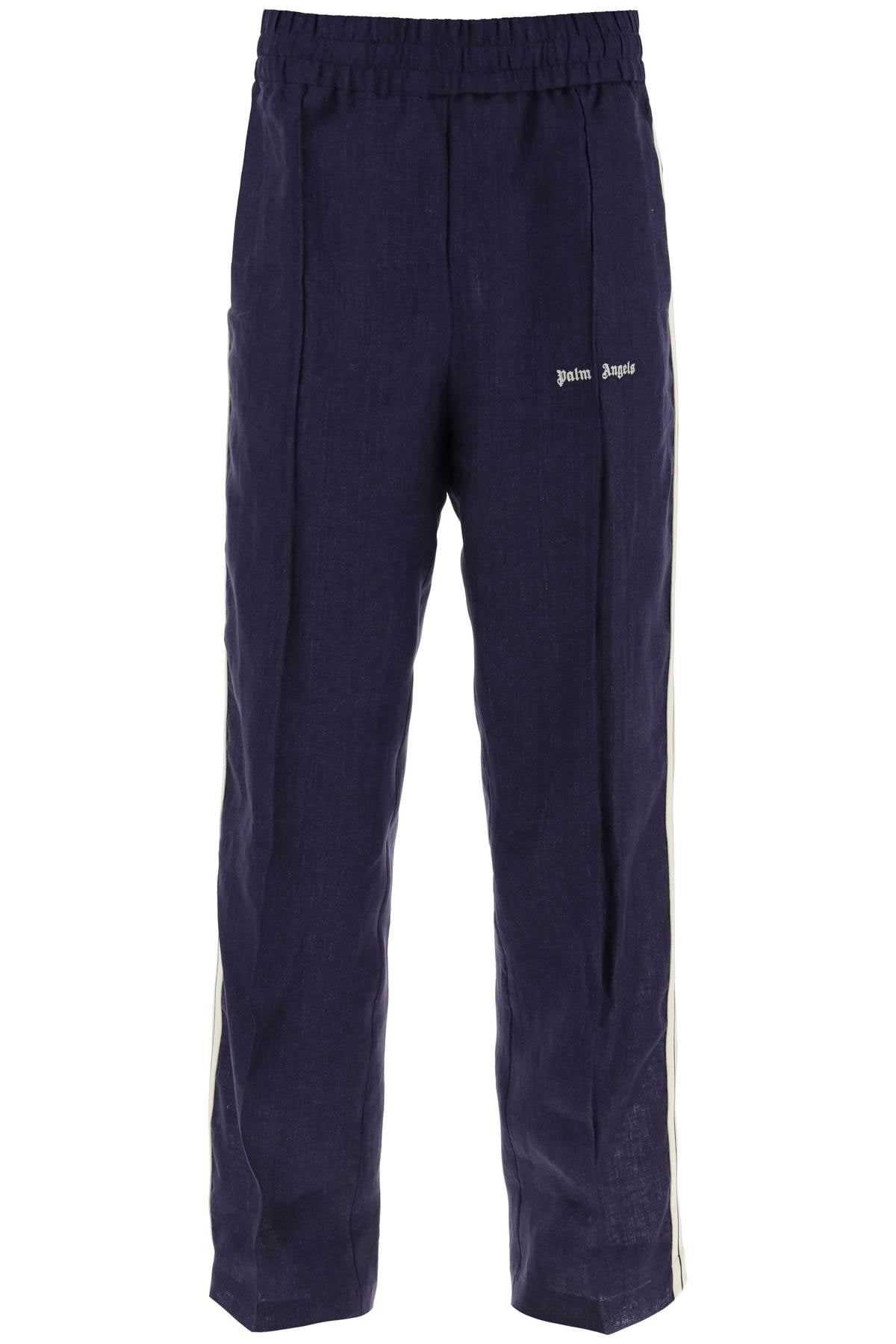 Palm Angels linen joggers with side stripes Trousers Palm Angels