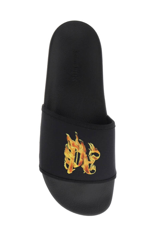 Palm Angels burning monogram nen slides Sandals Palm Angels