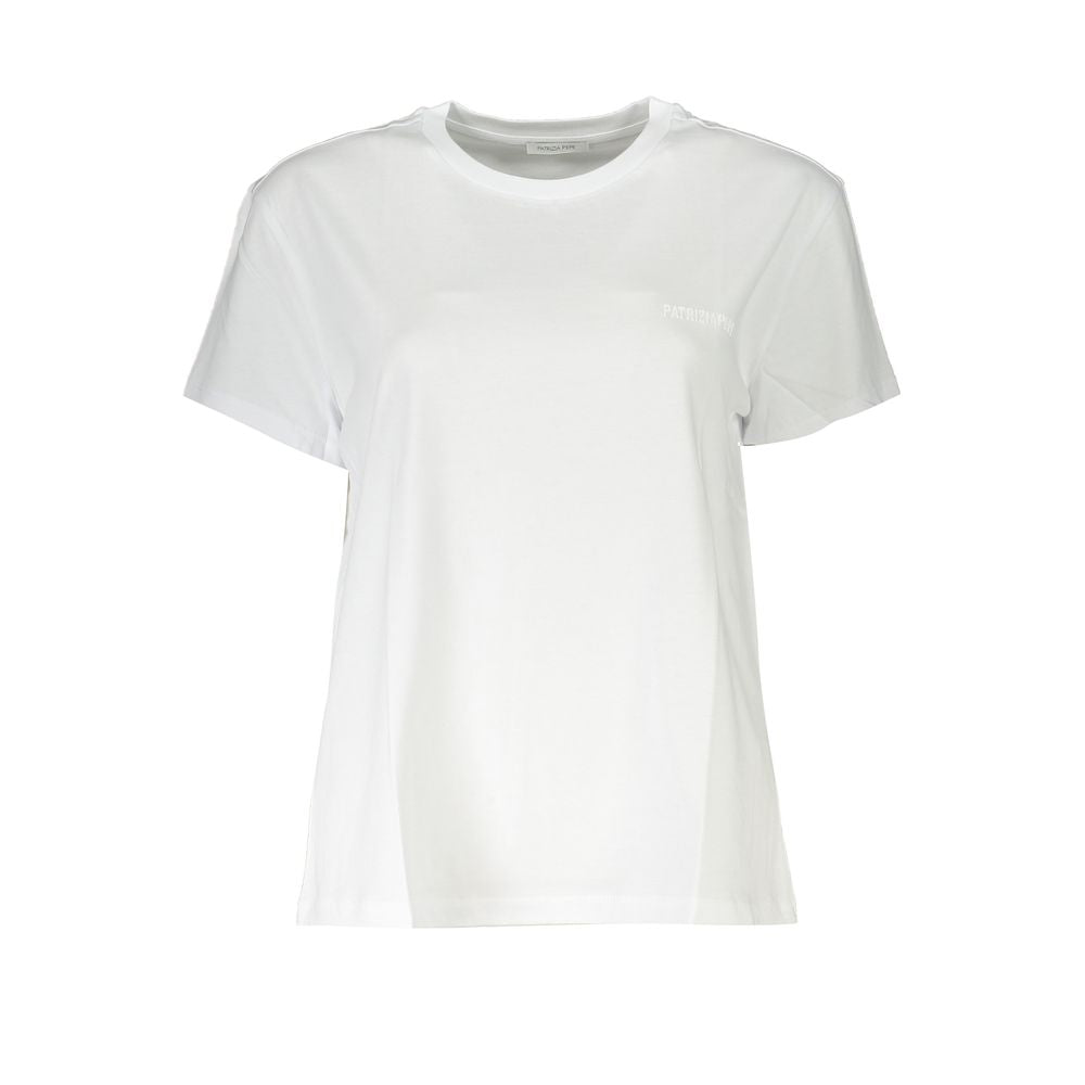 Patrizia Pepe Bianco Organic Cotton Women T-Shirt