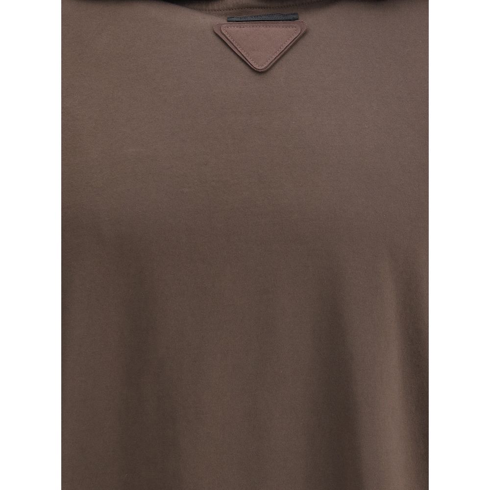 Prada Brown Cotton Sweatshirt