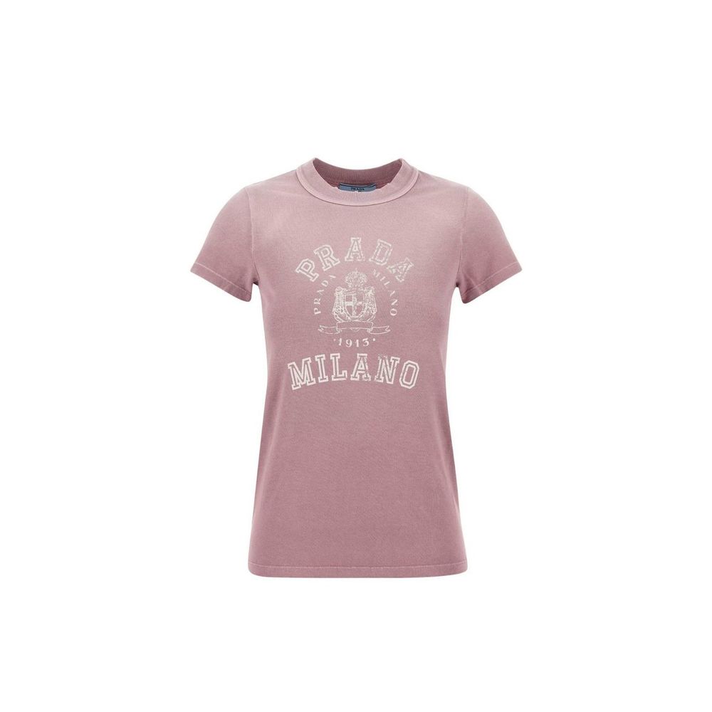 Prada Multicolor Cotton T-Shirt 1728,72470364320,Clothing,IT40 | M,Multicolor,New with tags,Prada,T-Shirts - Clothing,T-Shirts - T-Shirts - Clothing,Women