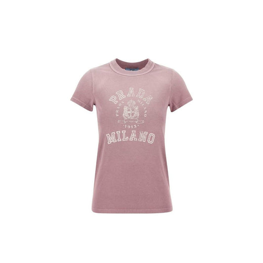 Prada Multicolor Cotton T-Shirt 1728,72470364320,Clothing,IT40 | M,Multicolor,New with tags,Prada,T-Shirts - Clothing,T-Shirts - T-Shirts - Clothing,Women