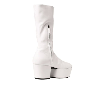 Prada White Polyethylene Boots 1728,75611013280,Boots - Shoes,EU37.5/US7.5,New with tags,Prada,Shoes,White,Women