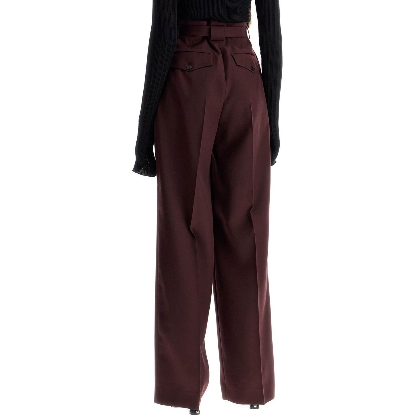 Lanvin wide-leg pants with belt Trousers Lanvin