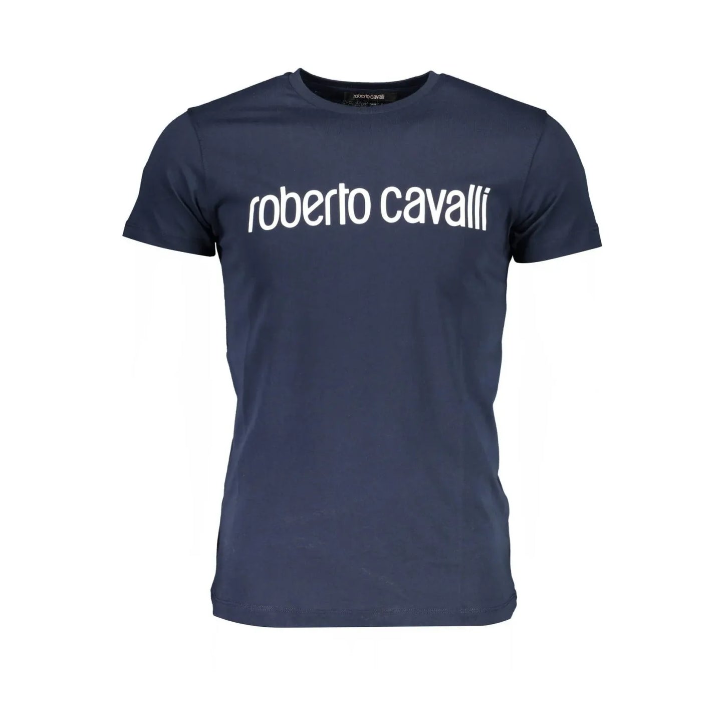 Roberto Cavalli Blue Cotton T-Shirt