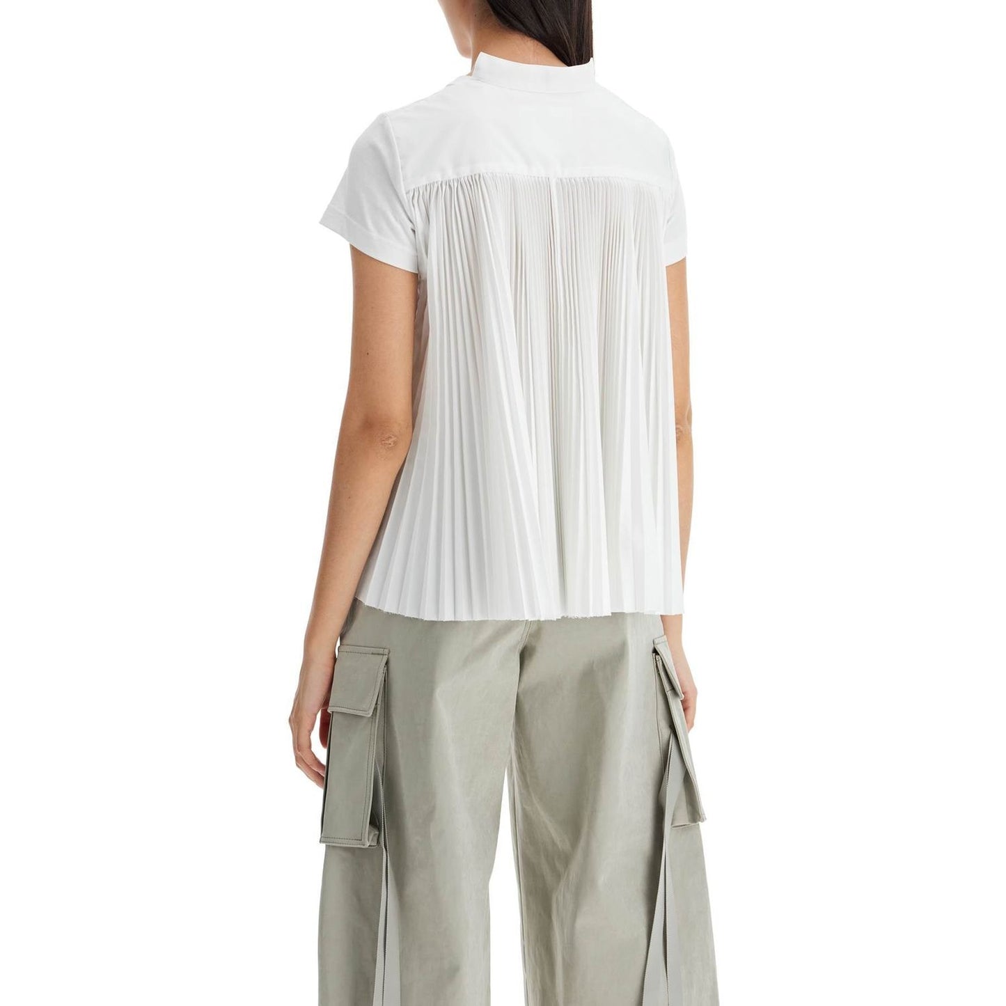 Sacai pleated back t-shirt