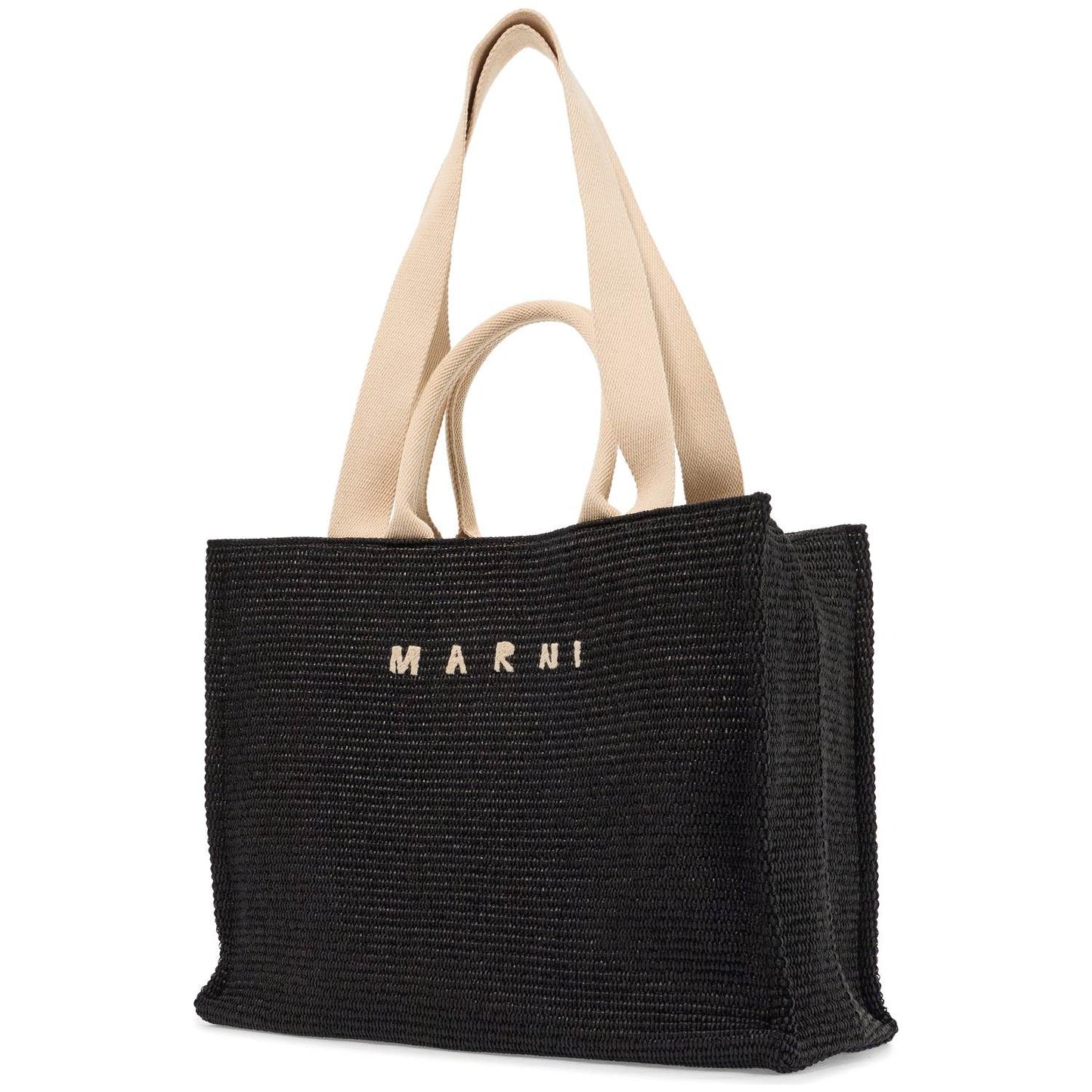 Marni large raffia effect tote bag Shopper Marni