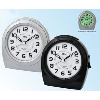 ELITE SVEGLIA ANALOGICA NERA / BLACK ALARM CLOCK