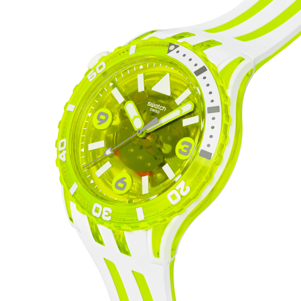 SWATCH Mod. EGG YOLK READY STOCKED WATCHES,Wristwatch