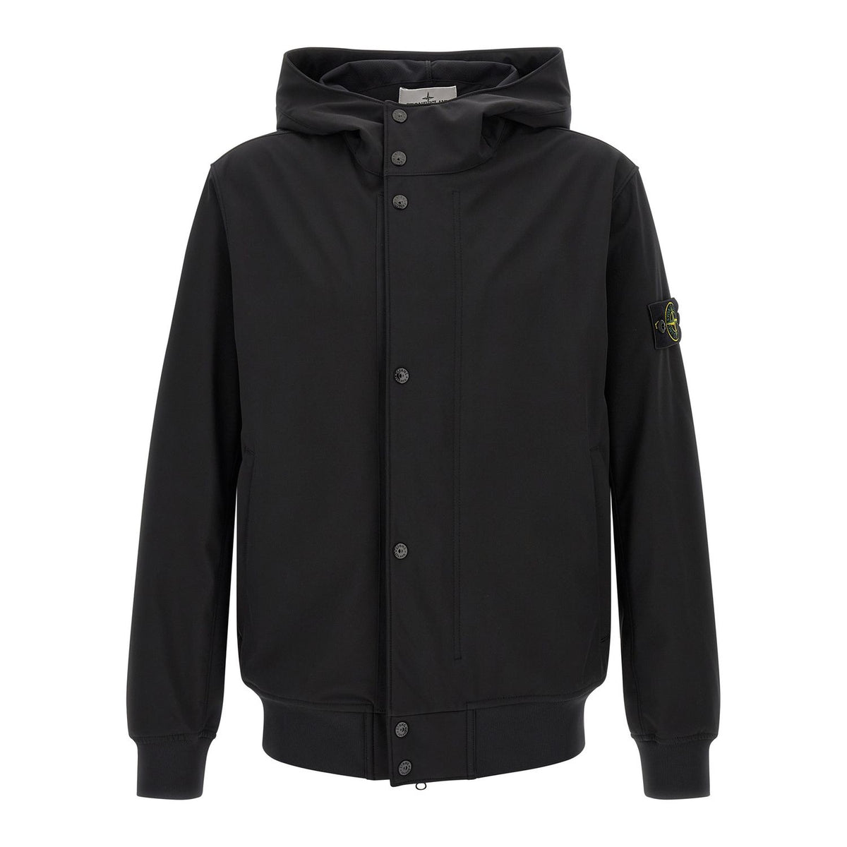 Stone Island Black Polyester Shell Jacket