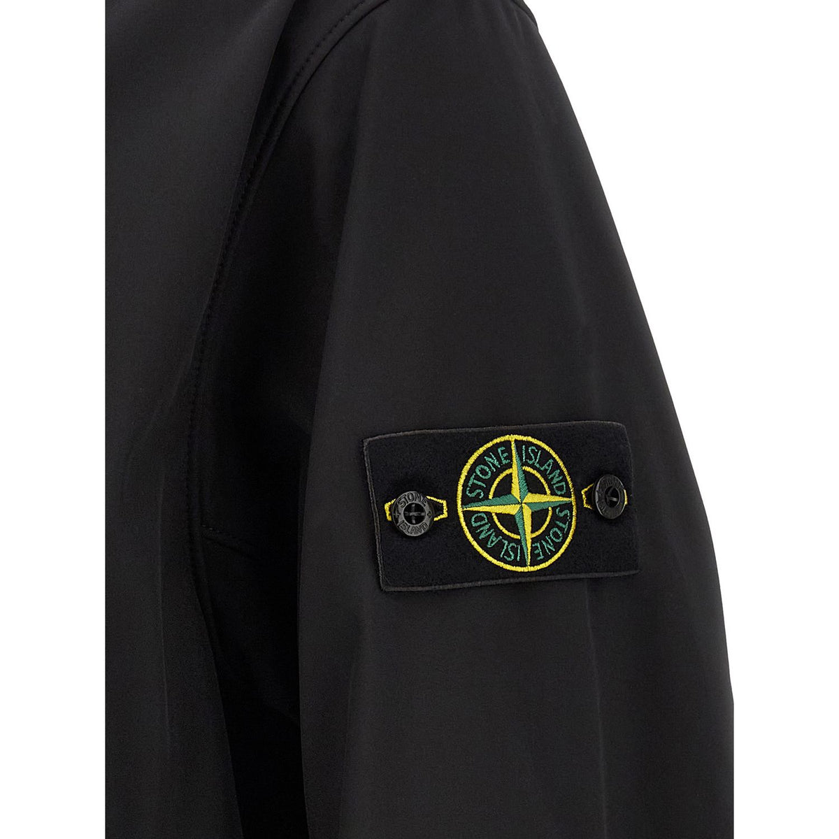 Stone Island Black Polyester Shell Jacket