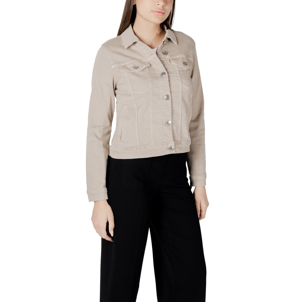 Street One Beige Cotton Jackets & Coat