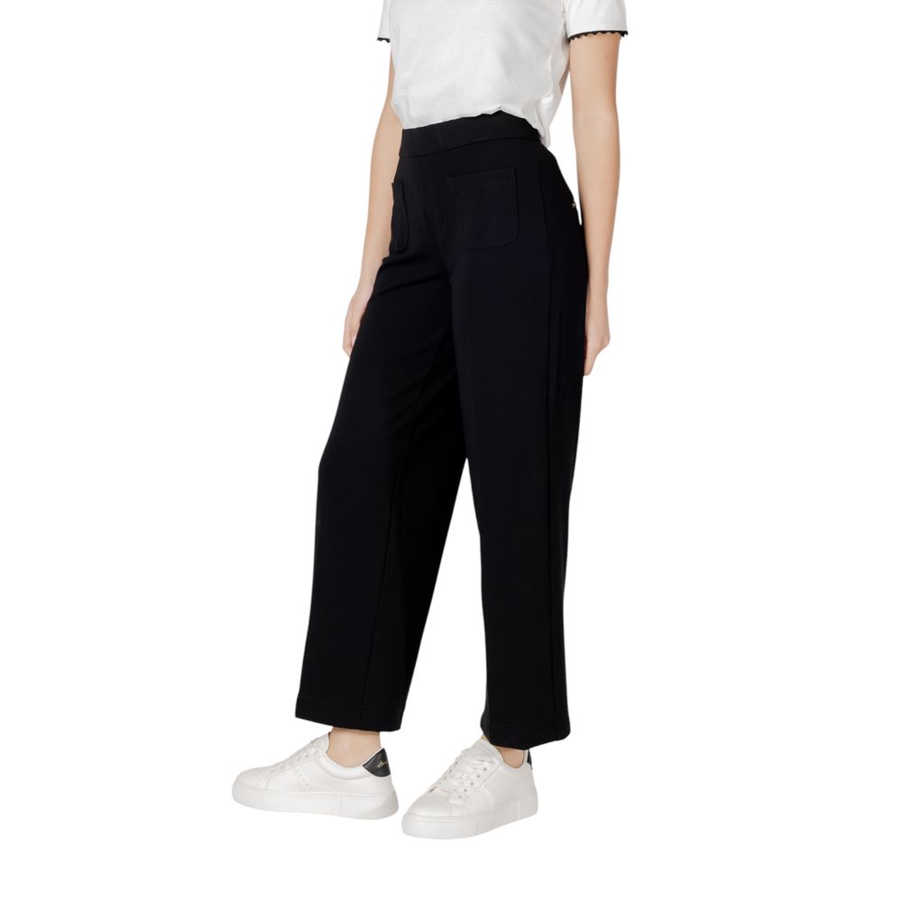 Street One Black Viscose Casual Pants