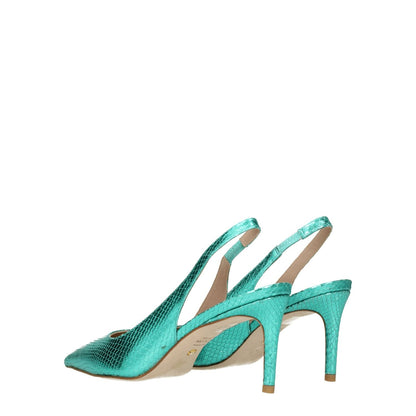 Stuart Weitzman Green Leather Pumps