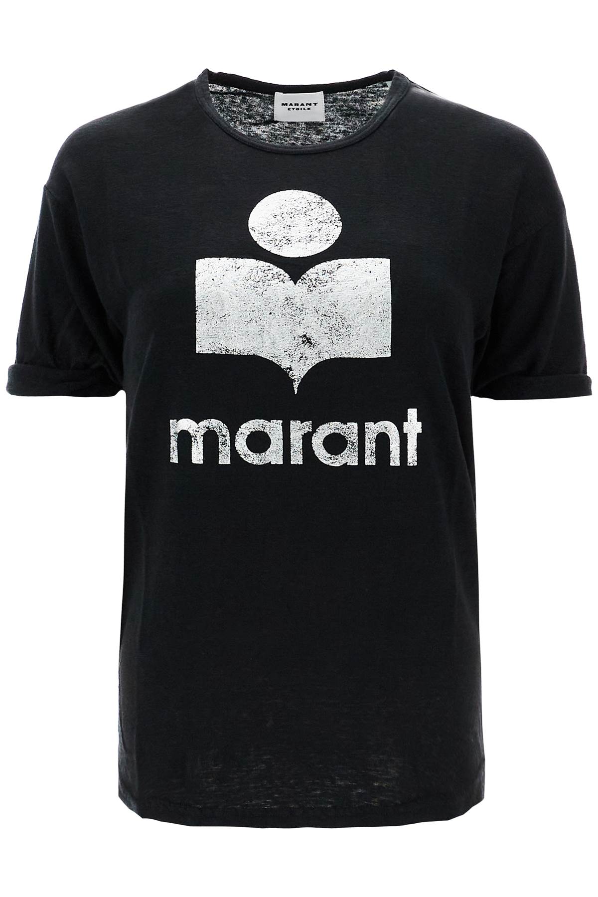 Isabel Marant Etoile koldi t-shirt with flocked logo