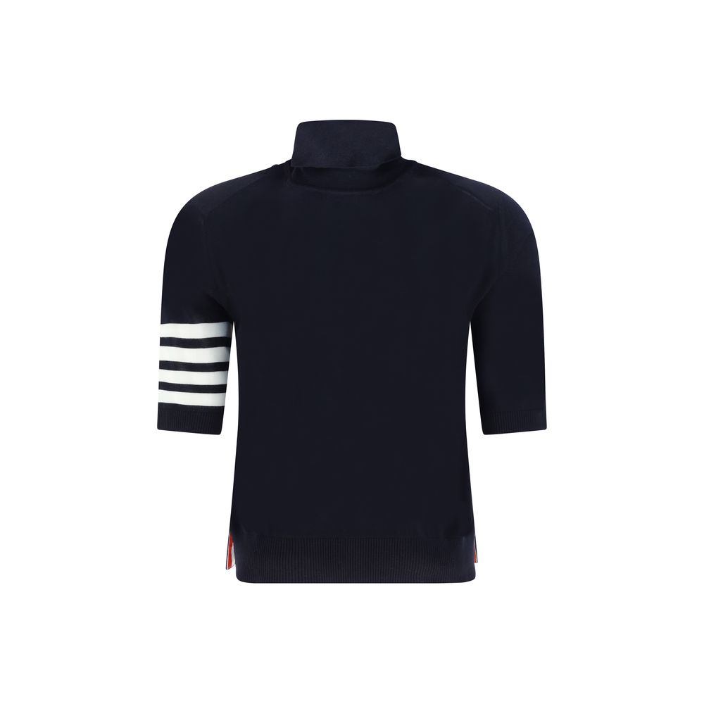 Thom Browne Blue Polyamide Turtleneck