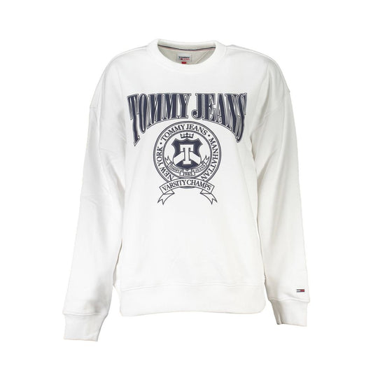 Tommy Hilfiger Bianco Cotton Women Sweatshirt