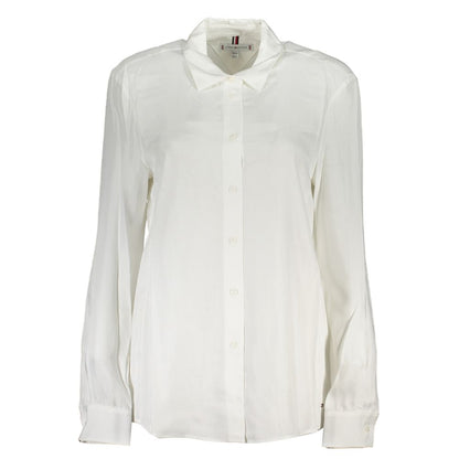 Tommy Hilfiger Bianco Viscose Women Shirt