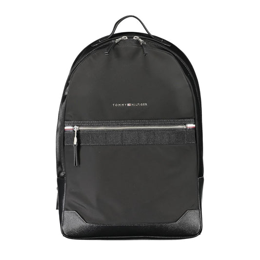 Tommy Hilfiger Black Polyester Men Backpack 1728,67403481248,Backpacks - Bags,Bags,Black,Men,New with tags,Tommy Hilfiger