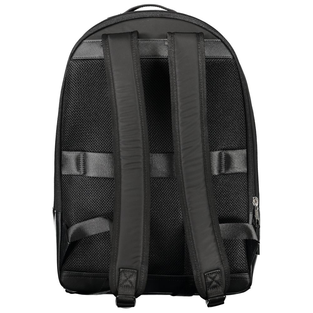 Tommy Hilfiger Black Polyester Men's Backpack