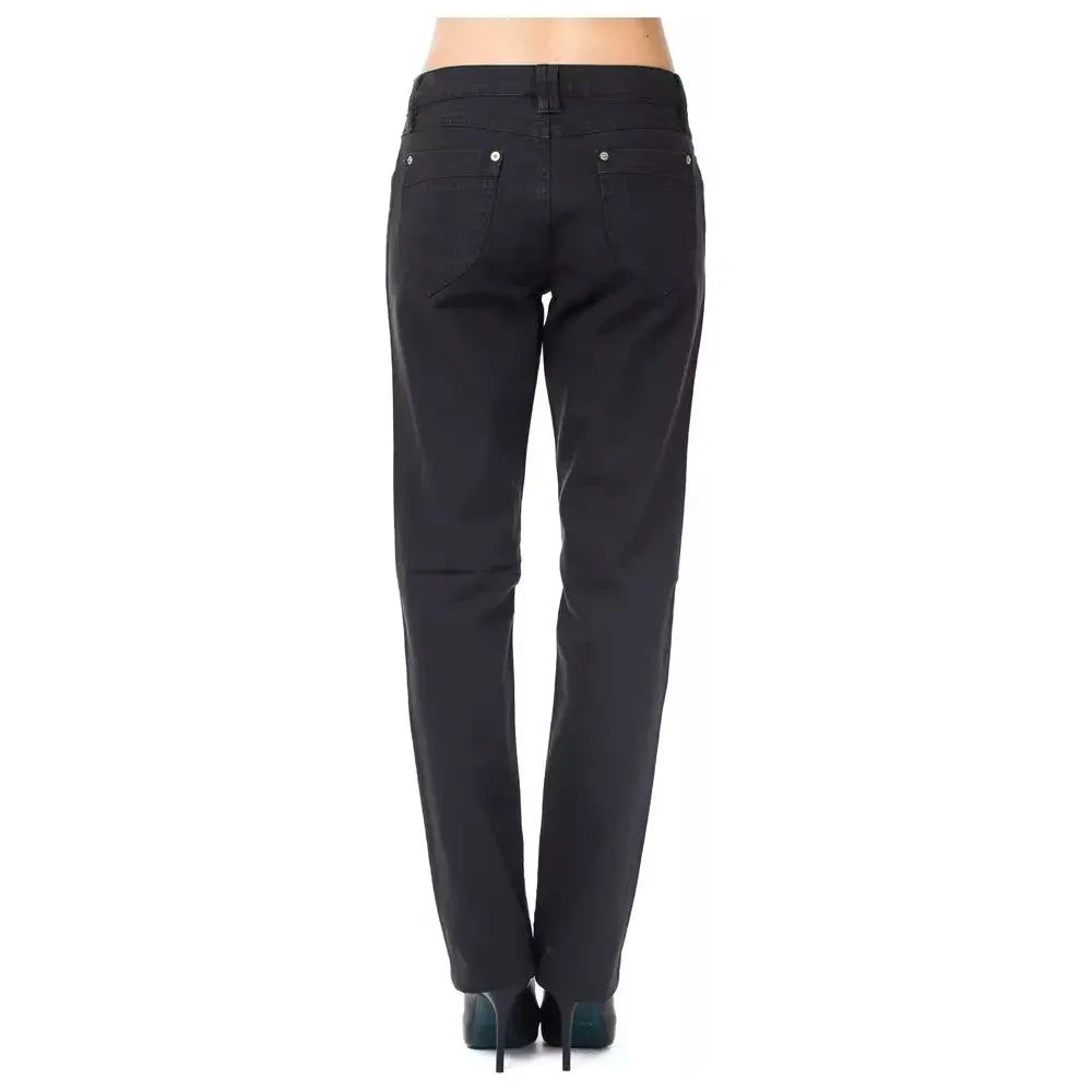 Ungaro Fever Blue Cotton Women's Regular Fit Jean