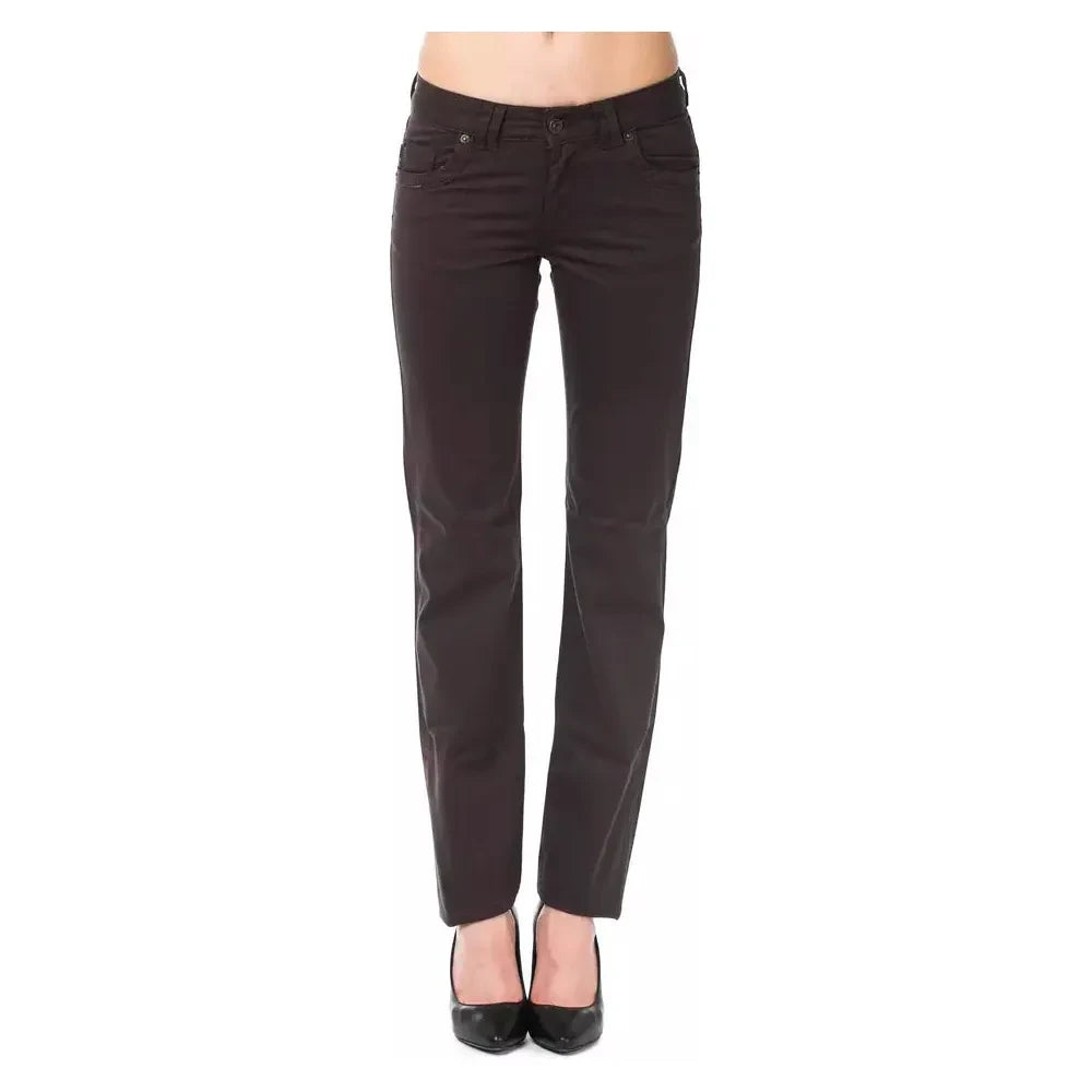 Ungaro Fever Brown Cotton Women's Pants