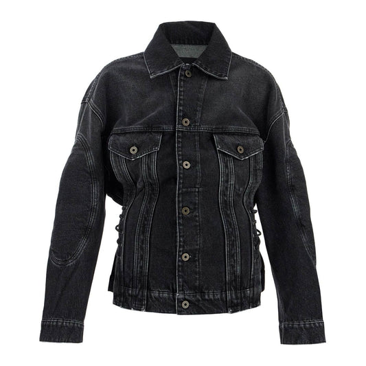 JEAN PAUL GAULTIER denim jacket with laces Jackets JEAN PAUL GAULTIER