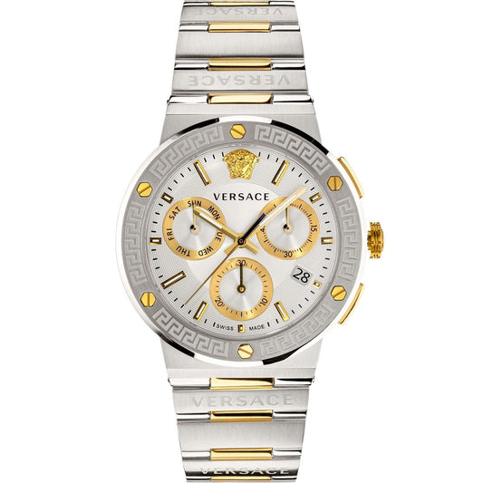 VERSACE Mod. GRECA LOGO CHRONOGRAPH - SILVER
