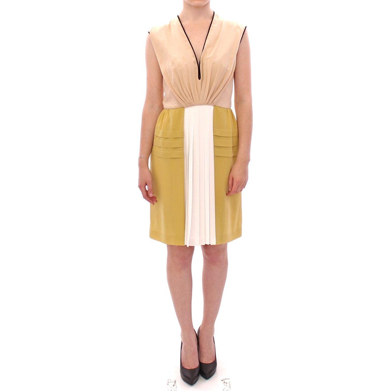 FILOS | Multicolor Silk Sleeveless Above Knees Dress | McRichard Designer Brands