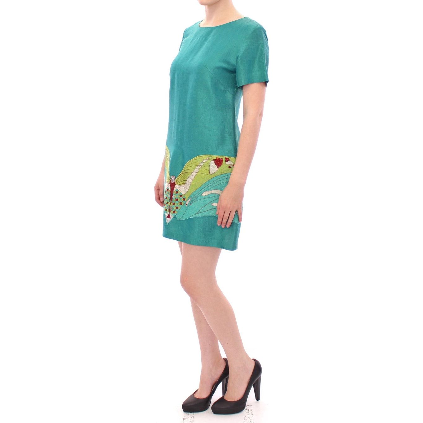 Lanre Da Silva Ajayi | Green Above Knee Mini Dress | McRichard Designer Brands