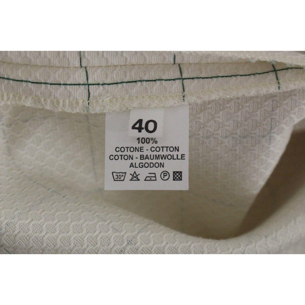 Andrea Incontri | White Cotton Checkered Pencil Skirt | McRichard Designer Brands