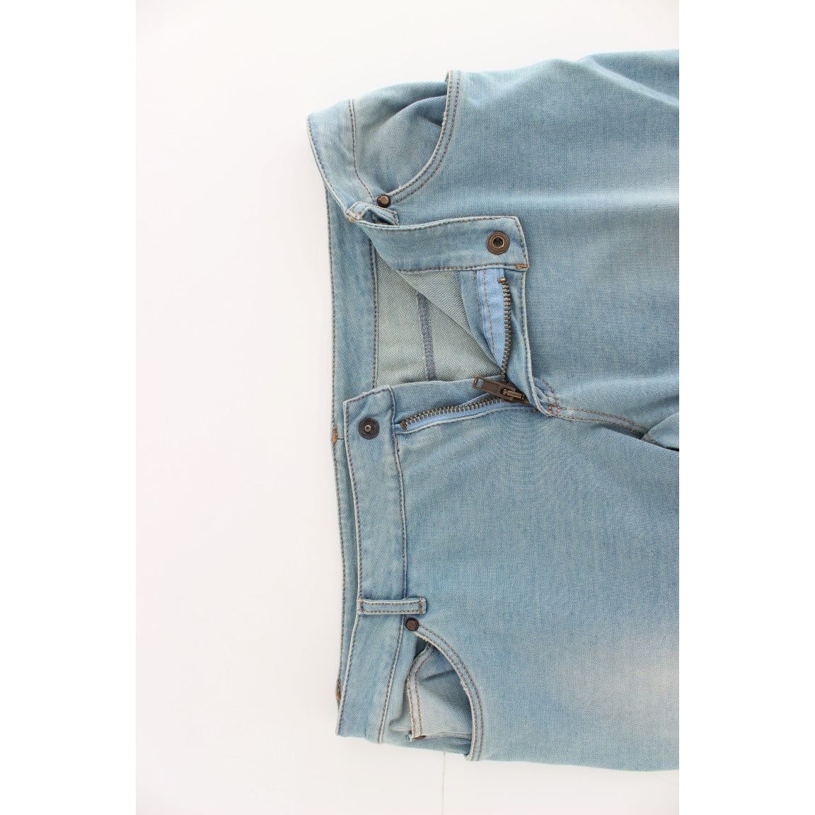 Ermanno Scervino | Blue Capri Pants Cropped Jeans | McRichard Designer Brands