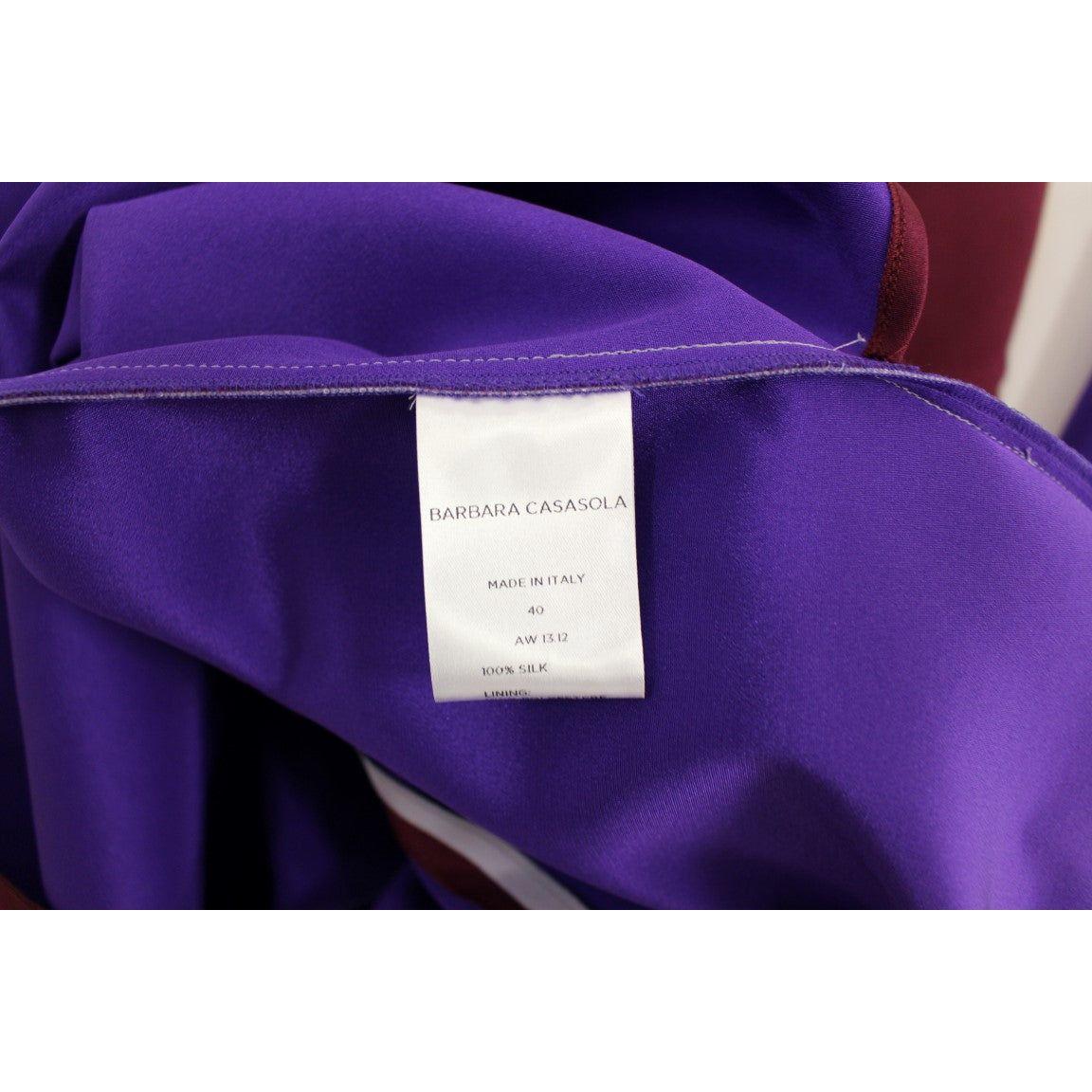Barbara Casasola | Purple Lavender Gown Maxi Silk Long Dress | McRichard Designer Brands
