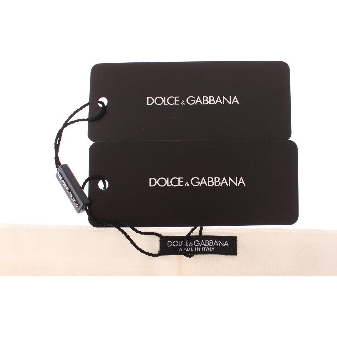 Dolce & Gabbana | White Smoking Belt Silk Cummerbund | McRichard Designer Brands