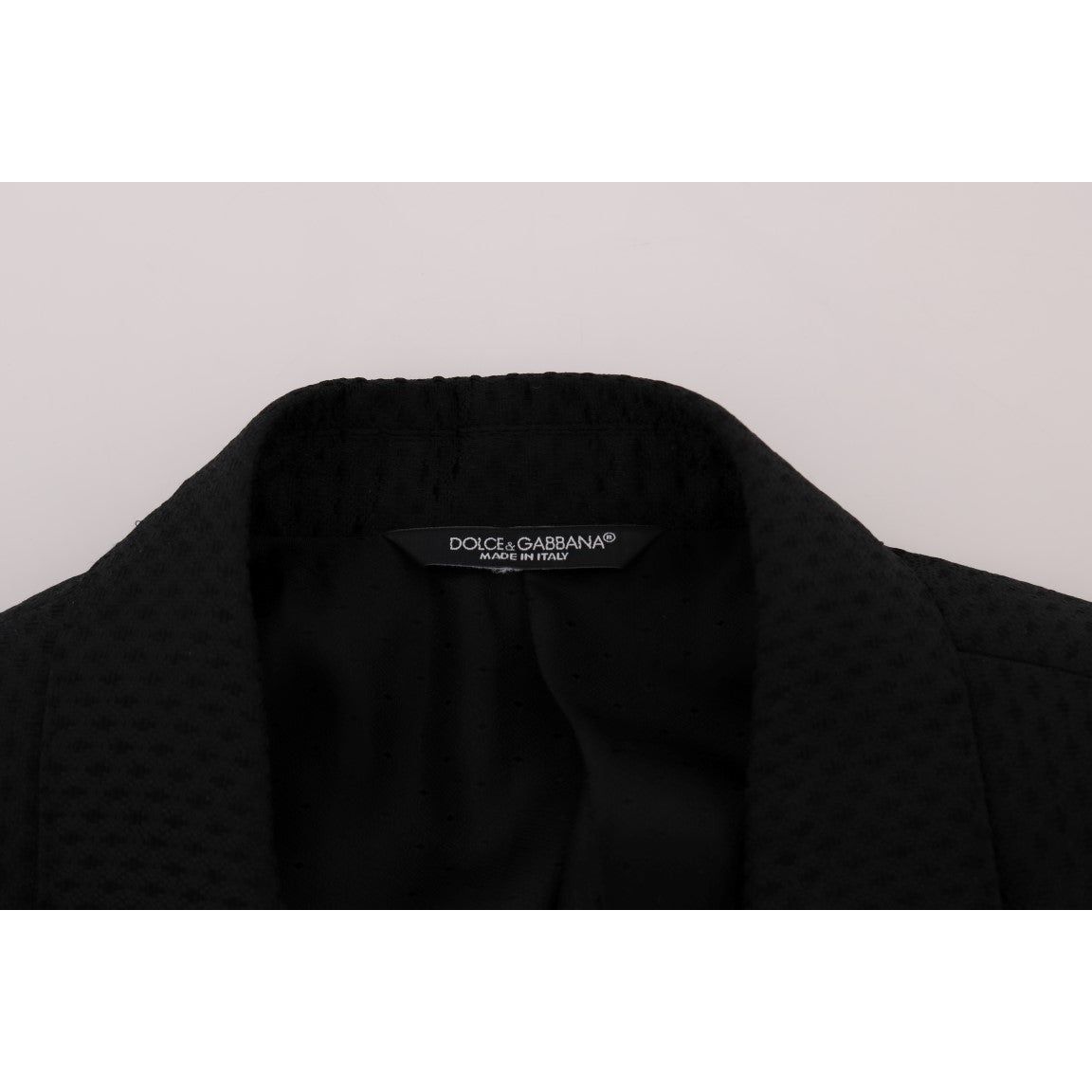 Dolce & Gabbana | Black Blue MARTINI Silk Blazer Jacket | McRichard Designer Brands