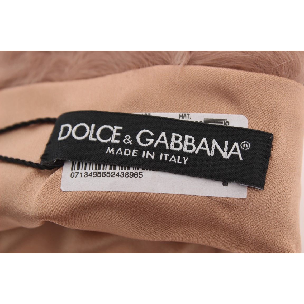 Dolce & Gabbana | Beige Suede Xiangao Fur Elbow Gloves | McRichard Designer Brands