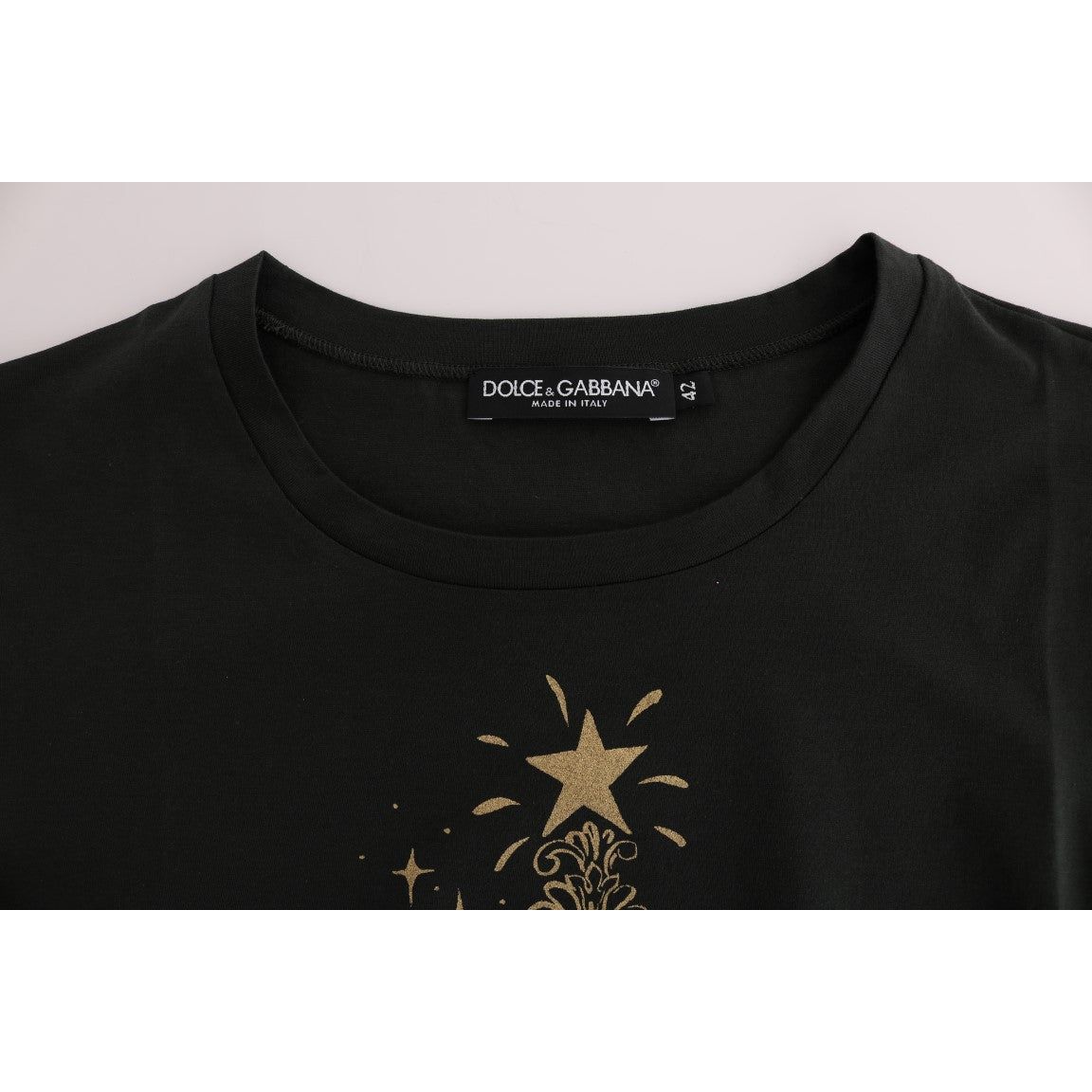 Dolce & Gabbana | Green Cotton 2017 Motive T-Shirt | McRichard Designer Brands