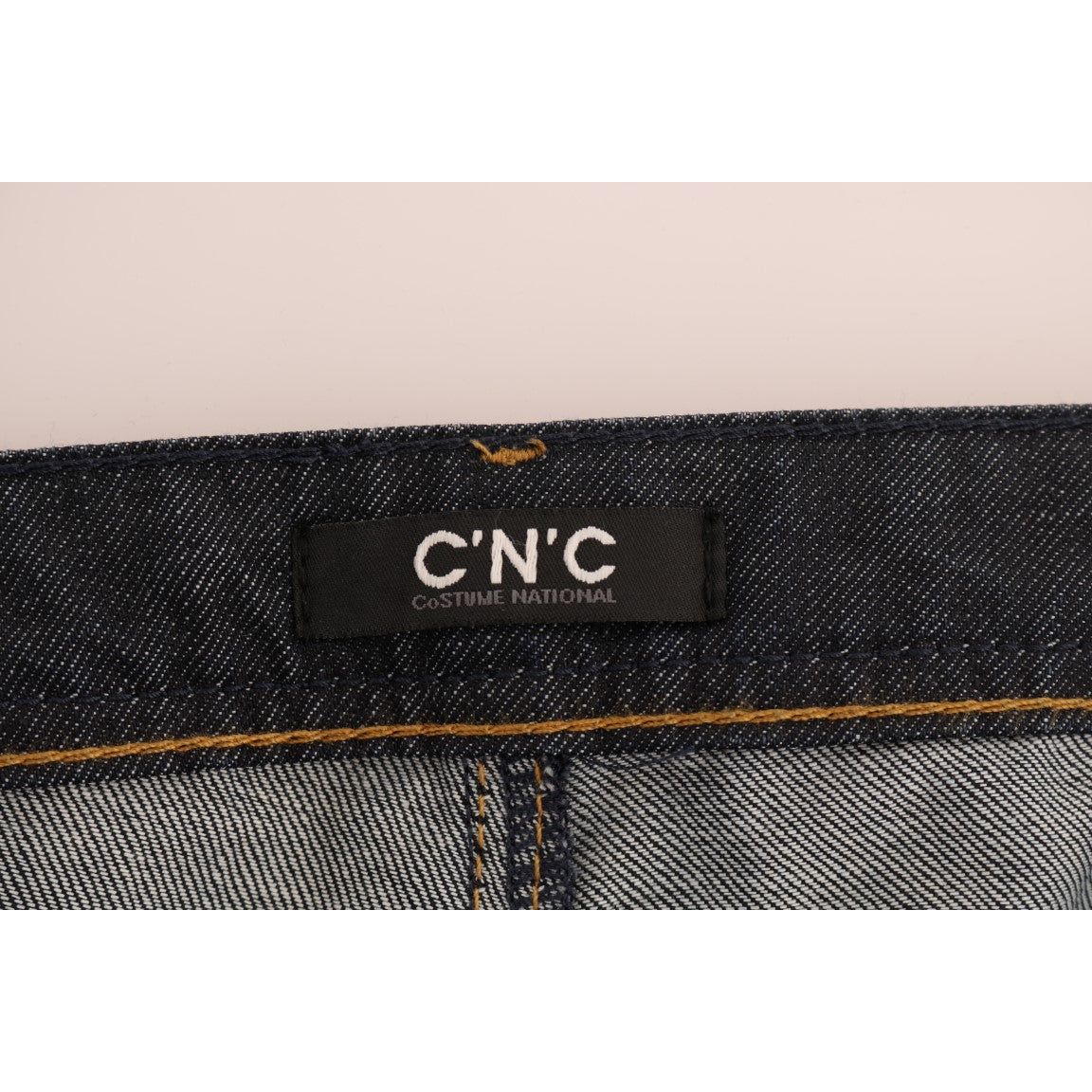 Costume National | Dark Blue Cotton Classic Fit Jeans | McRichard Designer Brands