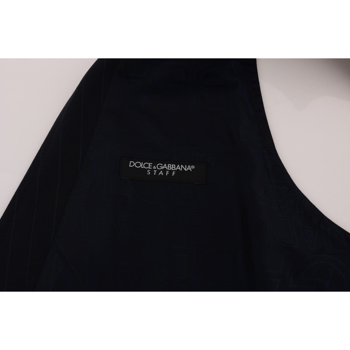 Dolce & Gabbana | Blue STAFF Wool Stretch Vest | McRichard Designer Brands