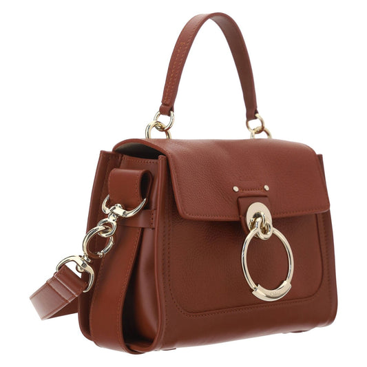Chloé | Brown Calf Leather Tess Handbag | McRichard Designer Brands