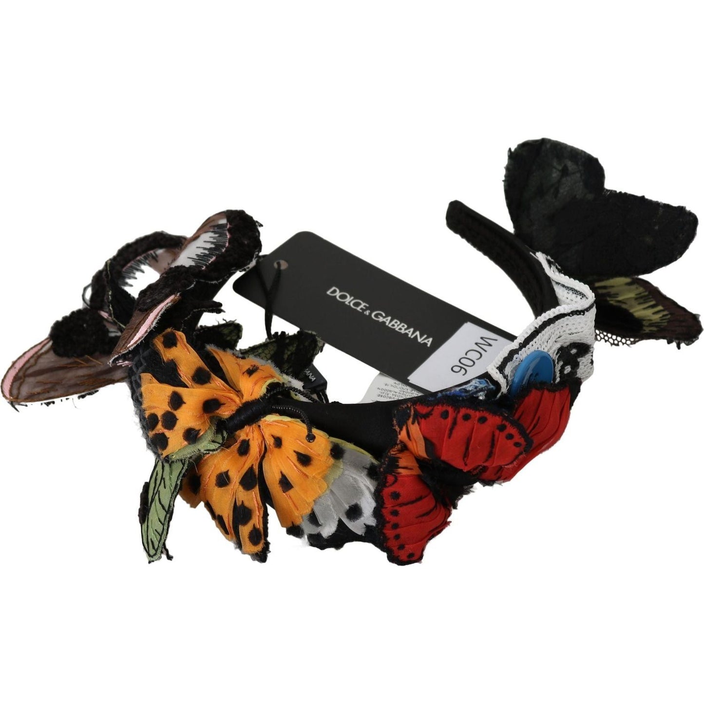 Dolce & Gabbana | Tiara Floral Butterfly Sequin Diadem Headband | McRichard Designer Brands