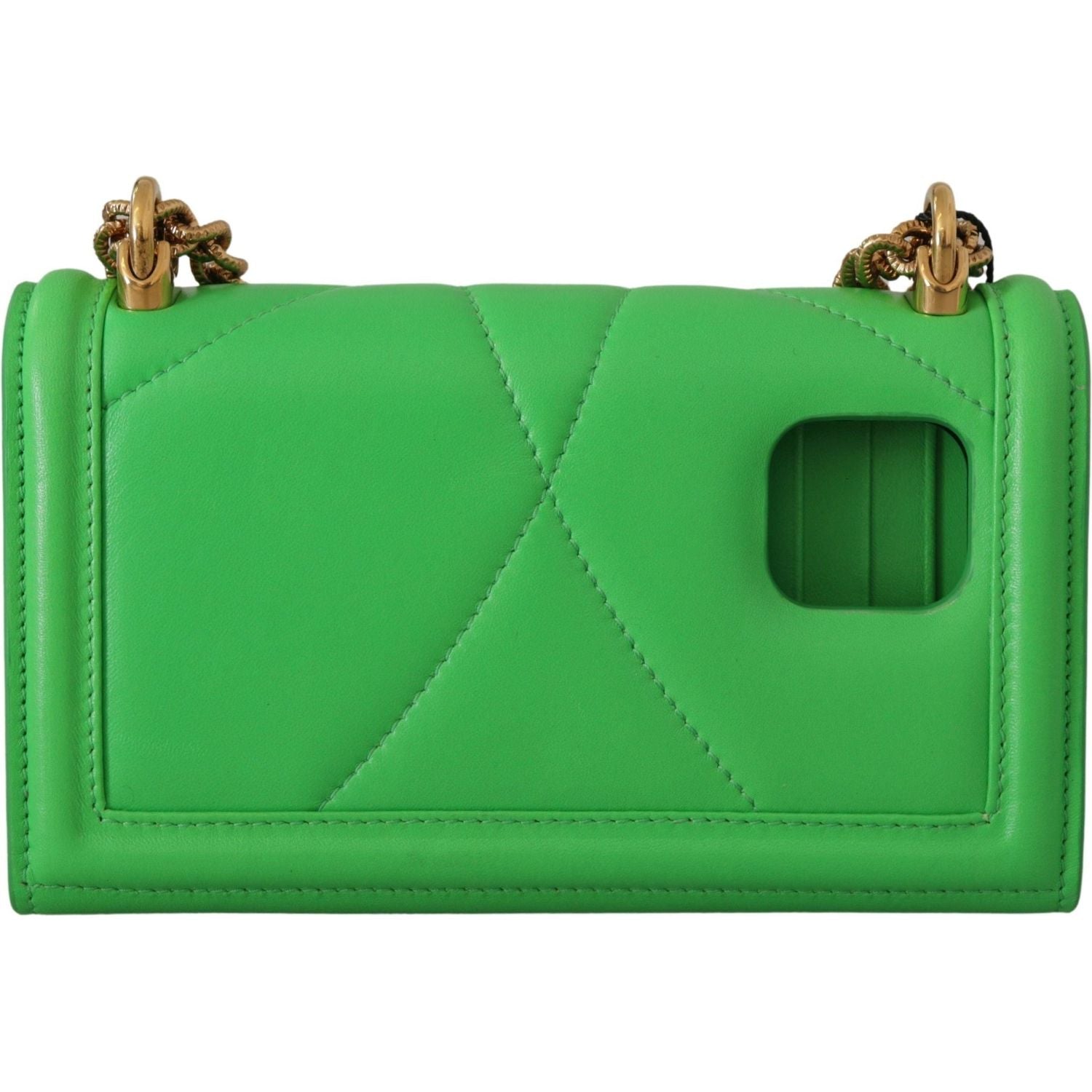 Dolce & Gabbana | Green Leather Devotion Cardholder IPHONE 11 PRO Wallet  | McRichard Designer Brands