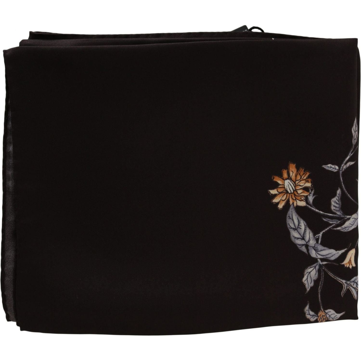 Dolce & Gabbana | Brown 100% Silk Bird Print Wrap 80cm X 95cm RRP Scarf | McRichard Designer Brands