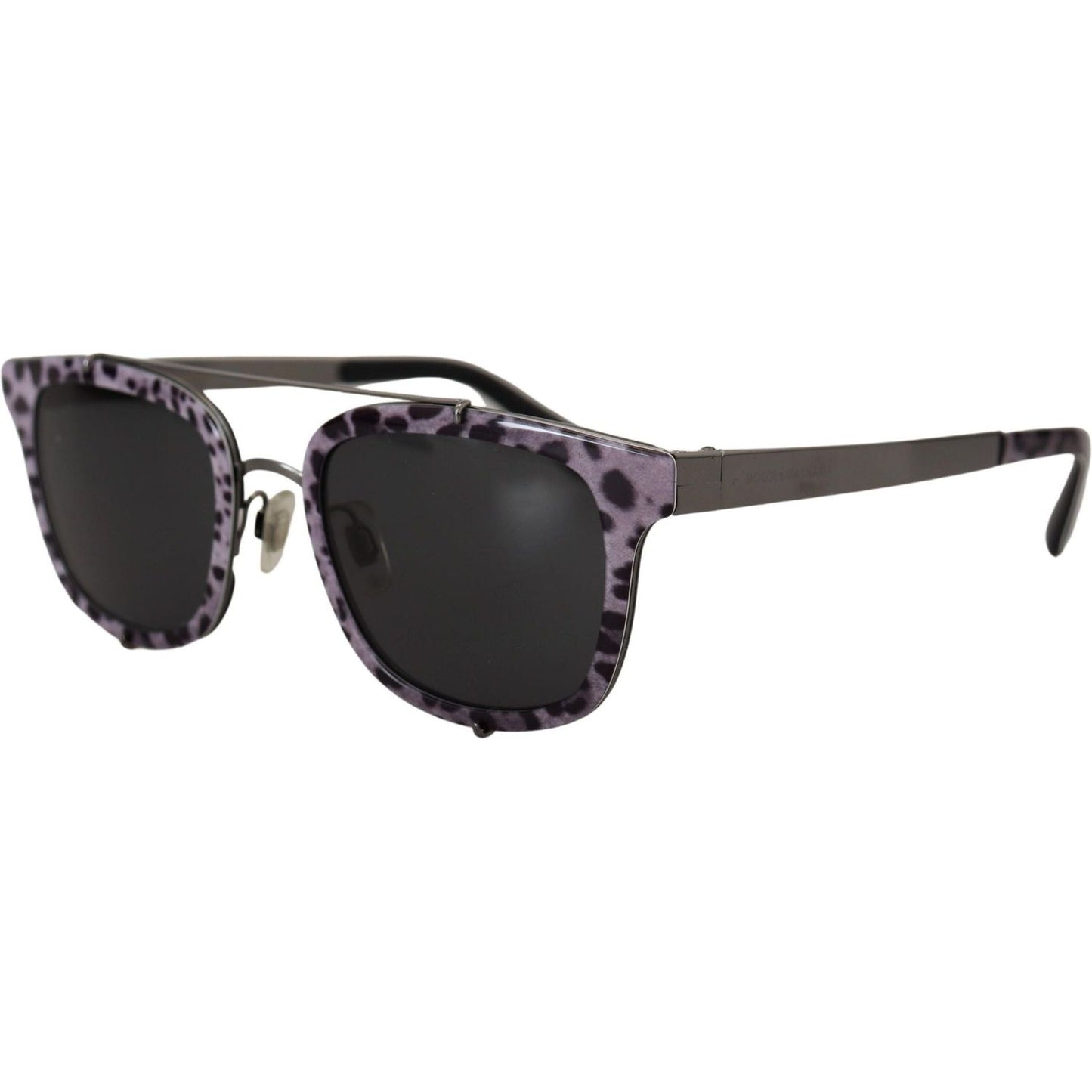 Dolce & Gabbana | Purple Leopard Metal Frame Women Shades DG2175 Sunglasses  | McRichard Designer Brands
