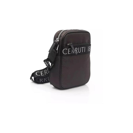Cerruti 1881 | Brown Nylon Messenger Bag  | McRichard Designer Brands