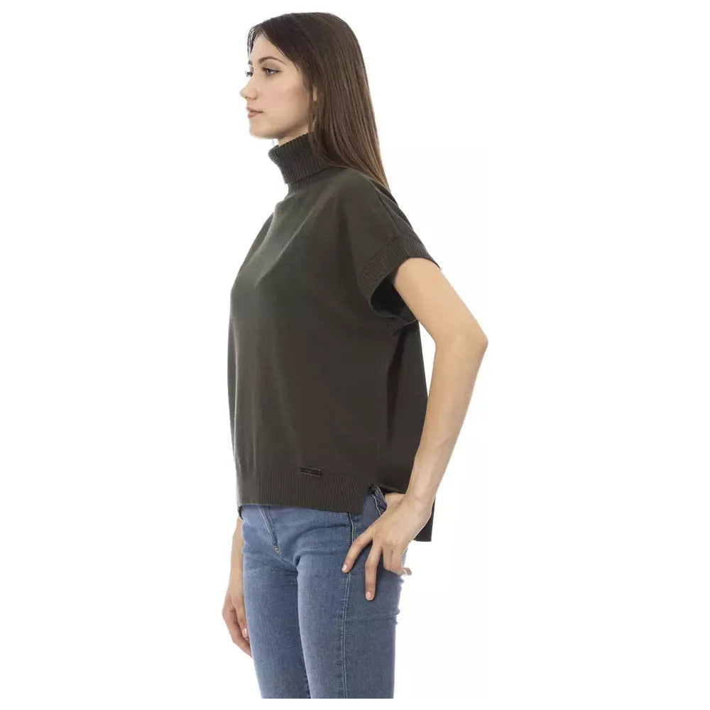 Baldinini Trend | Green Wool Sweater | McRichard Designer Brands