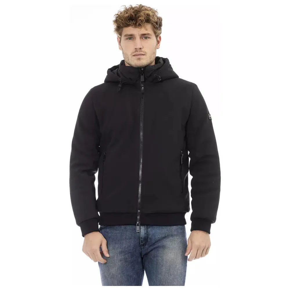 Baldinini Trend | Black Polyester Jacket | McRichard Designer Brands