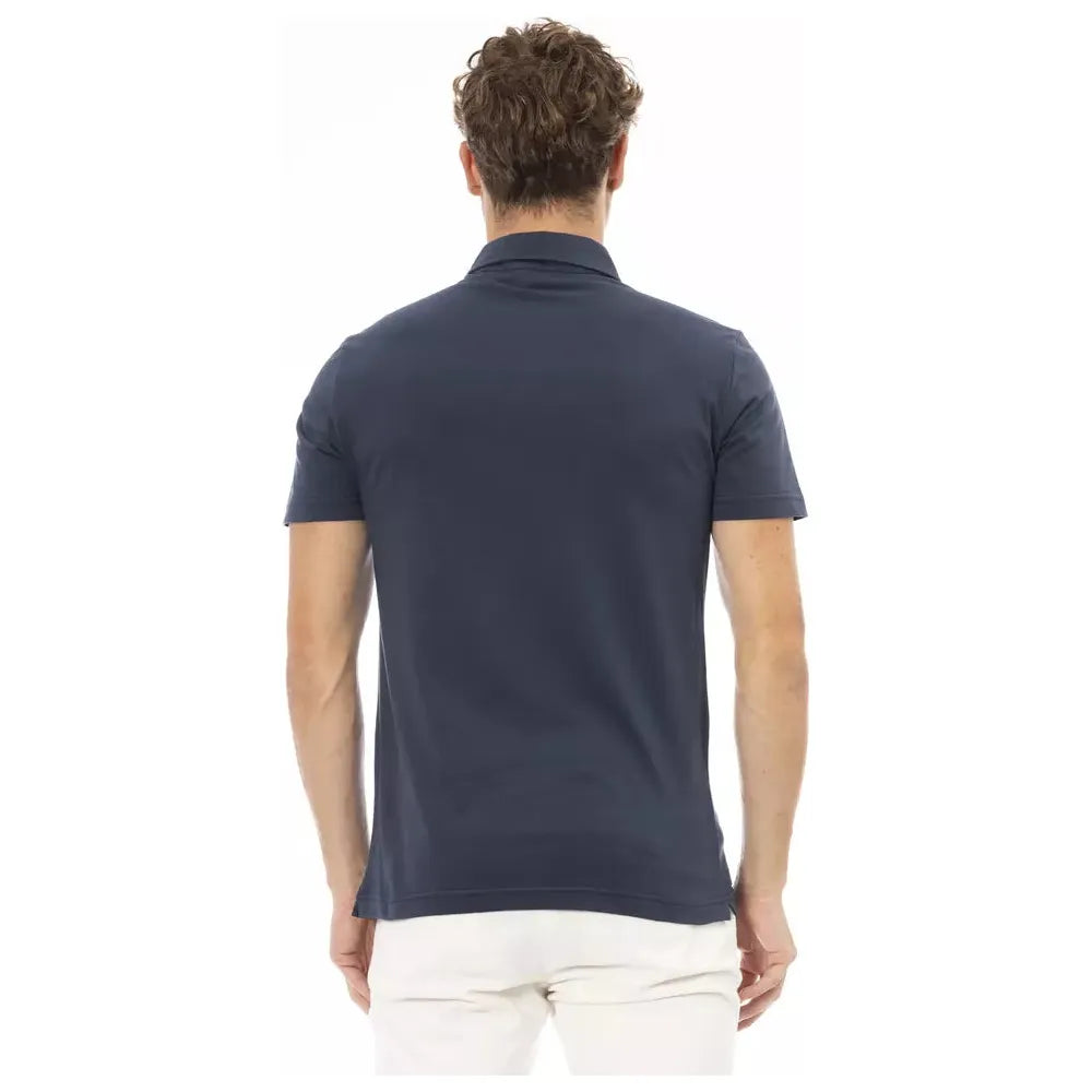Baldinini Trend | Blue Cotton Polo Shirt | McRichard Designer Brands